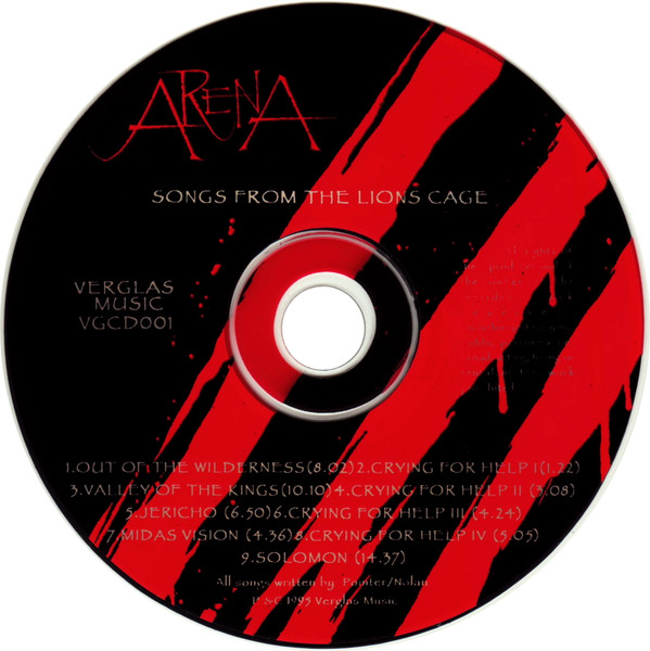 Arena - Songs From The Lions Cage | Verglas Music (VGCD001) - 3 Arena - Songs From The Lions Cage | Verglas Music (VGCD001) - 3