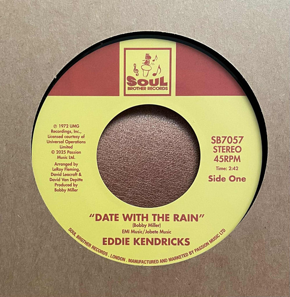 Eddie Kendricks - Date With The Rain / Intimate Friends | Soul Brother Records (SB7057) - main Eddie Kendricks - Date With The Rain / Intimate Friends | Soul Brother Records (SB7057) - main