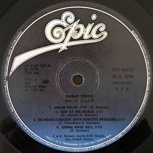 Cheap Trick - Dream Police | Epic (EPC 83522) - 4
