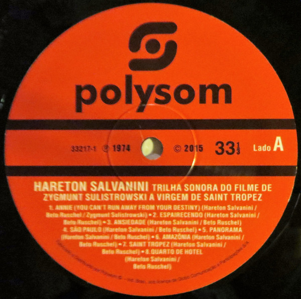 Hareton Salvanini - A Virgem De Saint Tropez | Polysom (33217-1) - 3