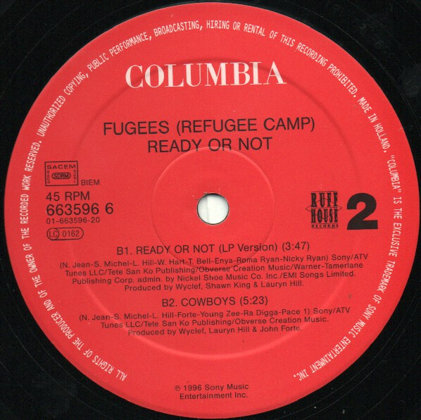 Fugees - Ready Or Not | Columbia (COL 663596 6) - 4