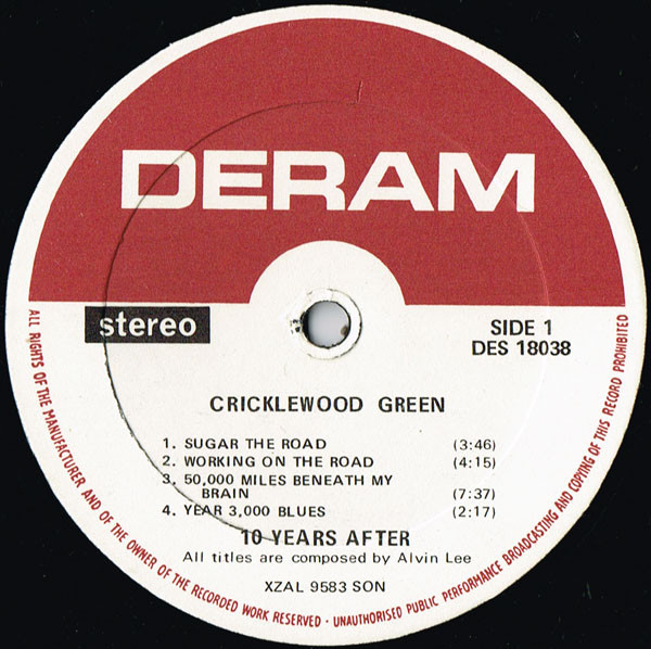Ten Years After - Cricklewood Green | Deram (DES 18038) - 4