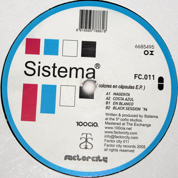 Sistema - Colores En Cápsulas E.P. | Factor City Records (FC.011) - main
