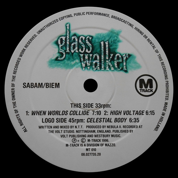 Glass Walker - Celestial Body / When Worlds Collide / High Voltage | M-Track (MT 010) - main