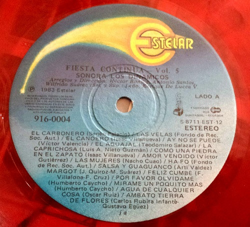 Sonora Los Dinamicos - Fiesta Continua Vol. 5 | Estelar (916-0004) - 3