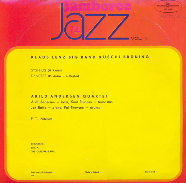 Various - Jazz Jamboree 74 Vol. 1 | Polskie Nagrania Muza (SXL 1180) - 2