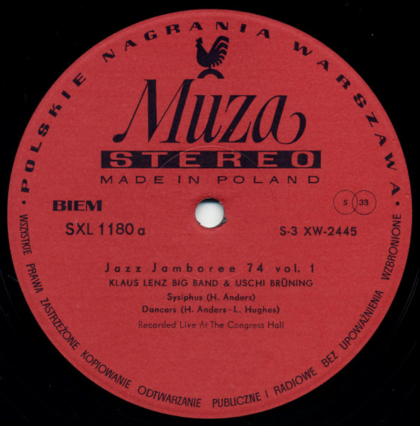Various - Jazz Jamboree 74 Vol. 1 | Polskie Nagrania Muza (SXL 1180) - 3