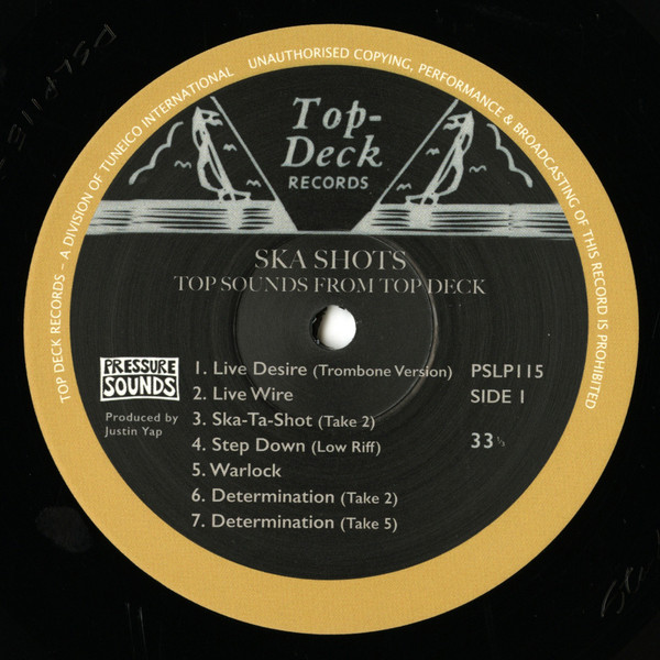 Various - Ska Shots – Top Sounds From Top Deck | Pressure Sounds (PSLP115) - 3 Various - Ska Shots – Top Sounds From Top Deck | Pressure Sounds (PSLP115) - 3