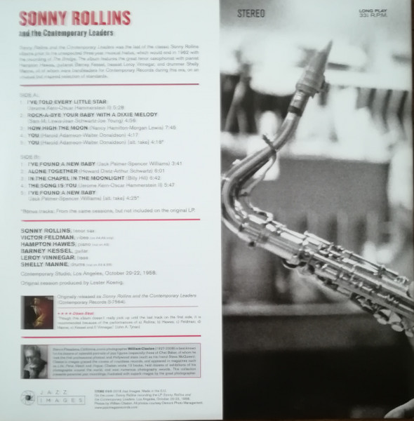 Sonny Rollins And The Contemporary Leaders