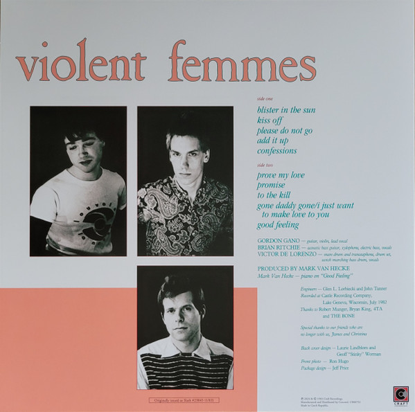 Violent Femmes - Violent Femmes | Craft Recordings (CR00732) - 4 Violent Femmes - Violent Femmes | Craft Recordings (CR00732) - 4