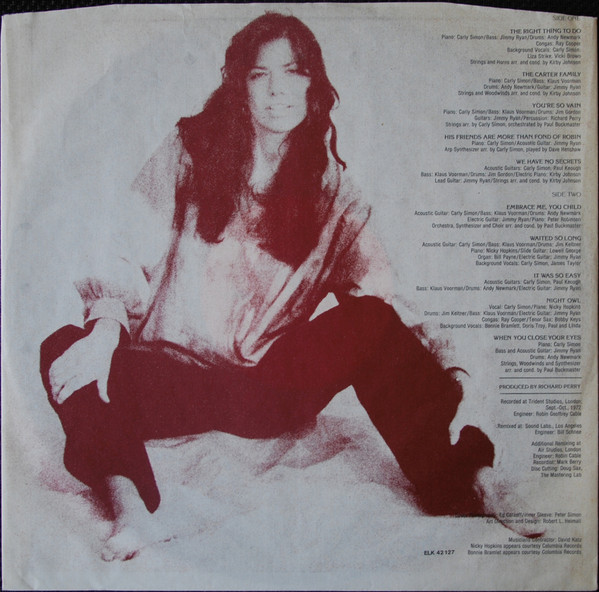 Carly Simon - No Secrets | Elektra (ELK 42 127) - 3 Carly Simon - No Secrets | Elektra (ELK 42 127) - 3