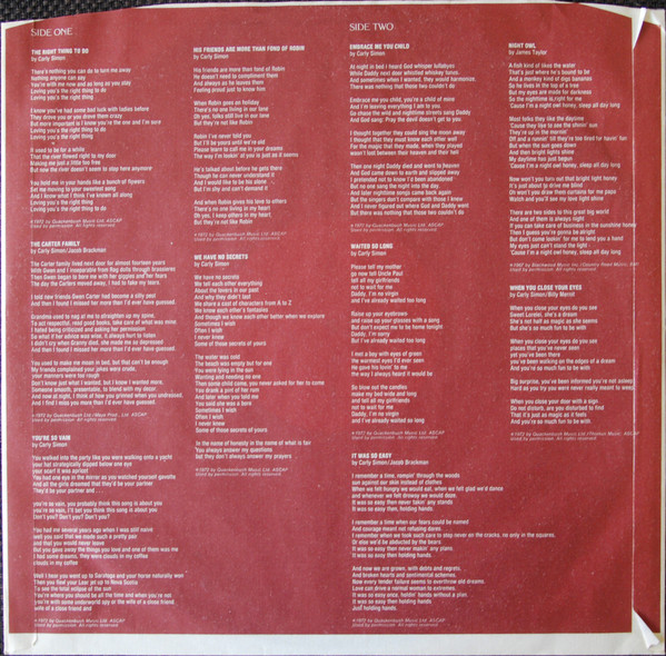 Carly Simon - No Secrets | Elektra (ELK 42 127) - 4 Carly Simon - No Secrets | Elektra (ELK 42 127) - 4