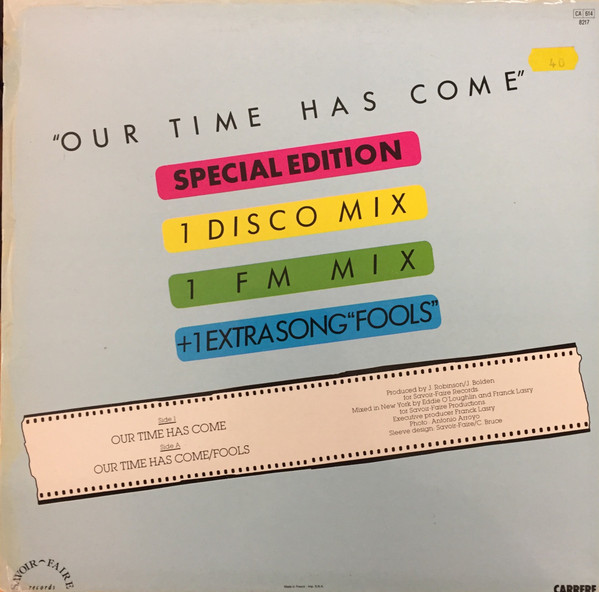 David Christie - Our Time Has Come | Carrere (8217) - main