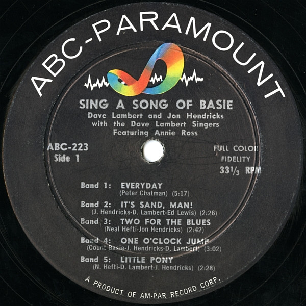 Lambert, Hendricks & Ross - Sing A Song Of Basie | ABC-Paramount (ABC-223) - 3 Lambert, Hendricks & Ross - Sing A Song Of Basie | ABC-Paramount (ABC-223) - 3