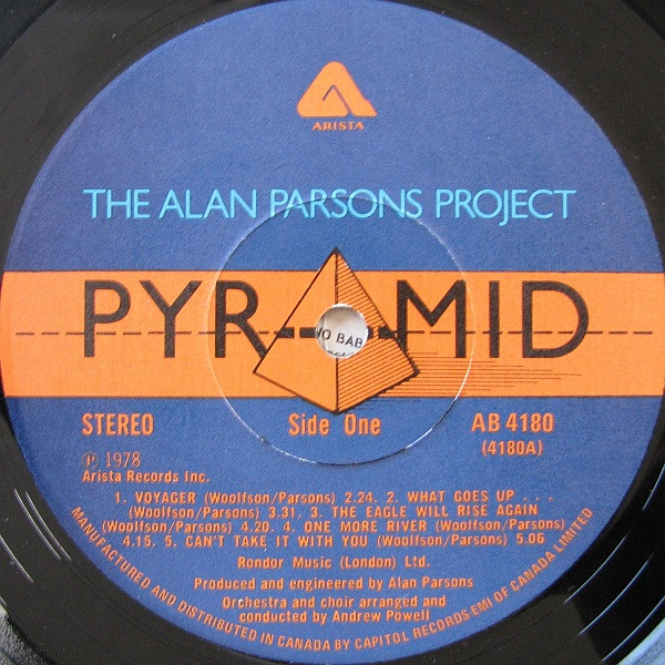 The Alan Parsons Project - Pyramid | Arista (AB 4180) - 4