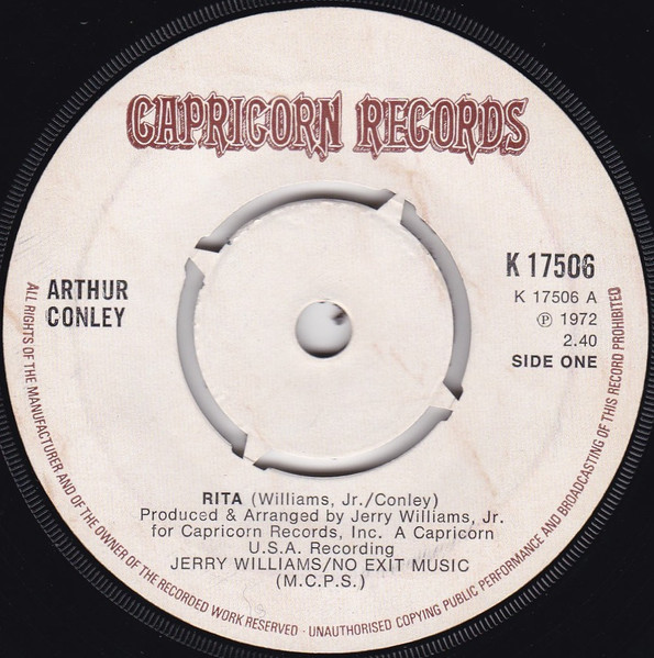 Arthur Conley - Rita | Capricorn Records (K 17506) - main
