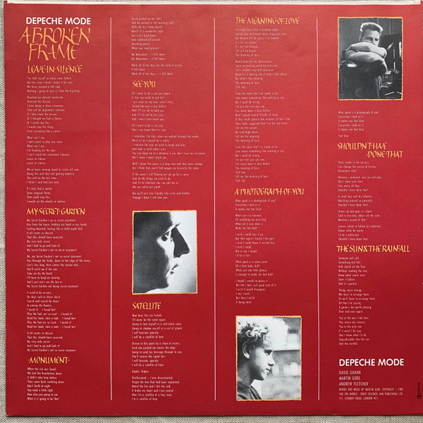 Depeche Mode - A Broken Frame | Virgin (70 459) - 4 Depeche Mode - A Broken Frame | Virgin (70 459) - 4