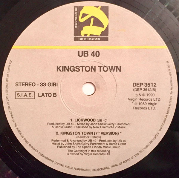 UB40 - Kingston Town | DEP International (DEP 3512) - 4 UB40 - Kingston Town | DEP International (DEP 3512) - 4