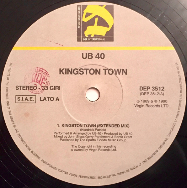 UB40 - Kingston Town | DEP International (DEP 3512) - 3 UB40 - Kingston Town | DEP International (DEP 3512) - 3
