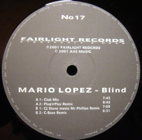 Mario Lopez - Blind | Fairlight Records (No 17) - main Mario Lopez - Blind | Fairlight Records (No 17) - main