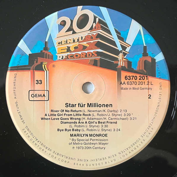 Marilyn Monroe - Star Für Millionen | 20th Century Fox Records (6370 201) - 4 Marilyn Monroe - Star Für Millionen | 20th Century Fox Records (6370 201) - 4