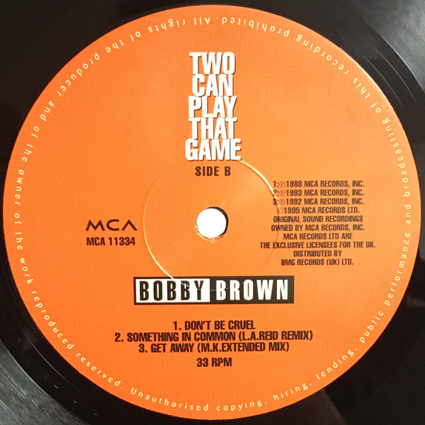 Bobby Brown - Two Can Play That Game | MCA Records (MCA 11334) - 4 Bobby Brown - Two Can Play That Game | MCA Records (MCA 11334) - 4