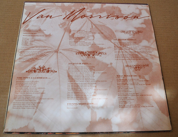 Van Morrison - A Sense Of Wonder | Mercury (822 895-1) - 4