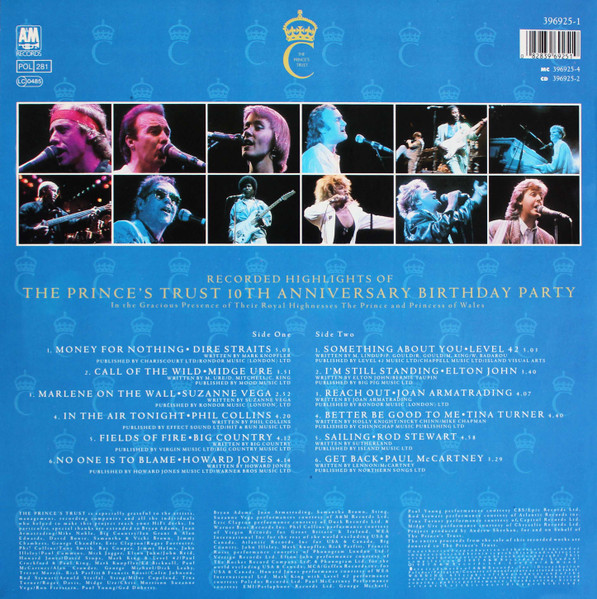 Various - Recorded Highlights Of The Prince's Trust 10th Anniversary Birthday Party | A&M Records (396 925-1) - 2 Various - Recorded Highlights Of The Prince's Trust 10th Anniversary Birthday Party | A&M Records (396 925-1) - 2