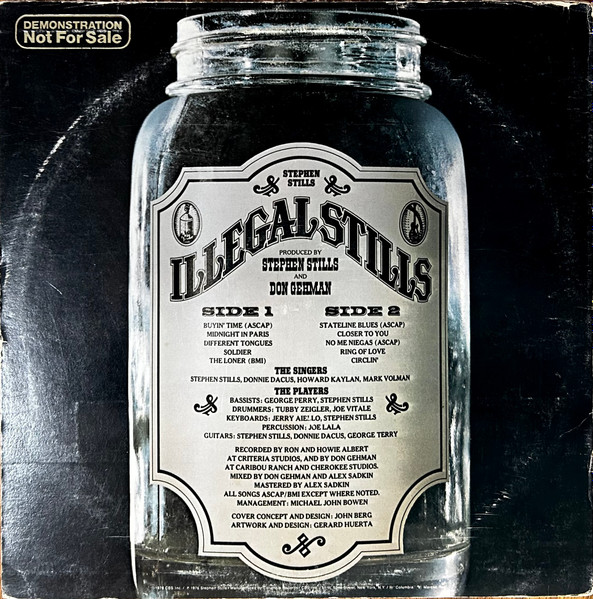 Stephen Stills - Illegal Stills | Columbia (PC 34148) - 2