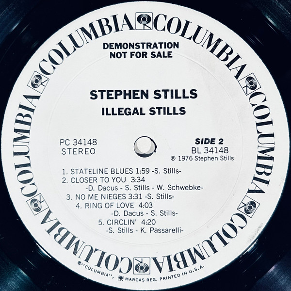 Stephen Stills - Illegal Stills | Columbia (PC 34148) - 4
