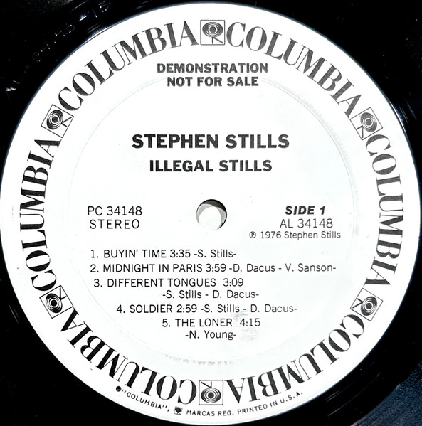 Stephen Stills - Illegal Stills | Columbia (PC 34148) - 3