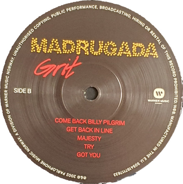 Madrugada - Grit | Warner Music Norway (5054197117633) - 3