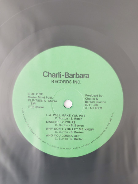 Burton Inc. - L.A. Will Make You Pay $$$ | P-Vine Records (PLP-7856) - 4 Burton Inc. - L.A. Will Make You Pay $$$ | P-Vine Records (PLP-7856) - 4