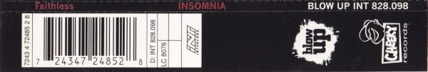 Faithless - Insomnia | Blow Up (INT 828.098) - 2