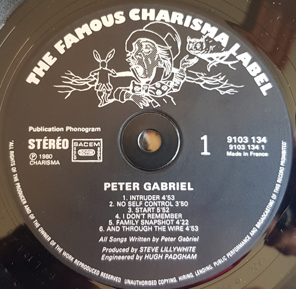 Peter Gabriel - Peter Gabriel | Charisma (9103.134) - 2