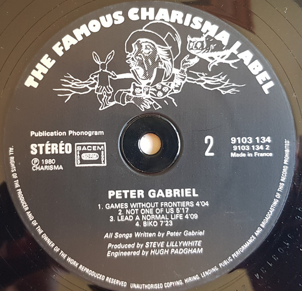 Peter Gabriel - Peter Gabriel | Charisma (9103.134) - 4