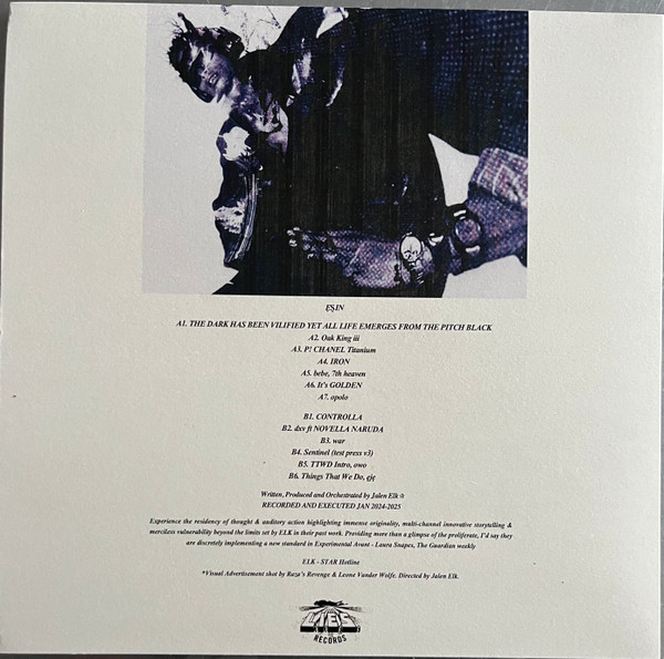 Jalen Elk Star - ESIN | L.I.E.S. Records (LIES-220) - 2 Jalen Elk Star - ESIN | L.I.E.S. Records (LIES-220) - 2