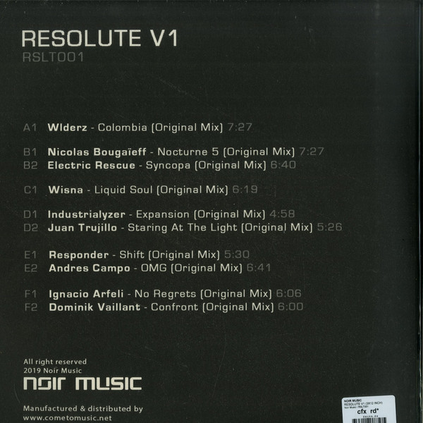 Various - Resolute V1 | Noir Music (RSTL001) - 2 Various - Resolute V1 | Noir Music (RSTL001) - 2