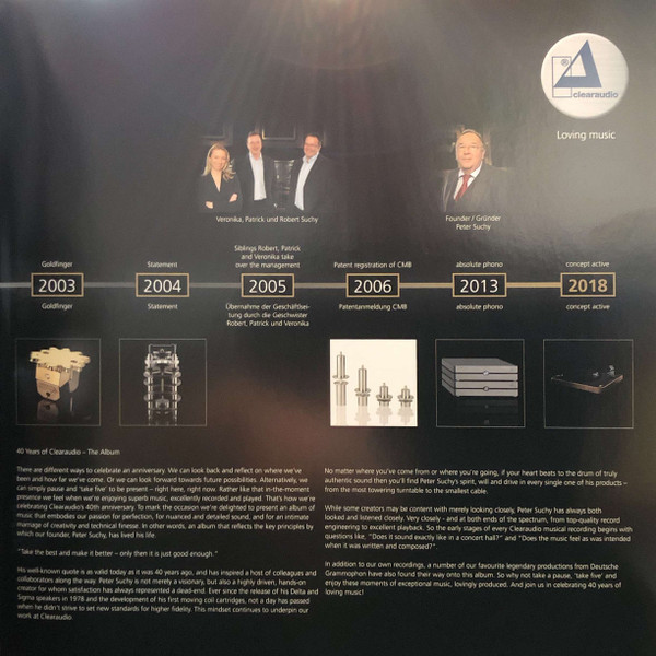 Various - Clearaudio - 40 Years Excellence Edition | in-akustik (INAK 78051 2LP) - 4 Various - Clearaudio - 40 Years Excellence Edition | in-akustik (INAK 78051 2LP) - 4