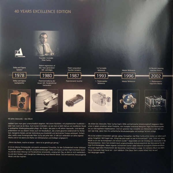 Various - Clearaudio - 40 Years Excellence Edition | in-akustik (INAK 78051 2LP) - 3 Various - Clearaudio - 40 Years Excellence Edition | in-akustik (INAK 78051 2LP) - 3