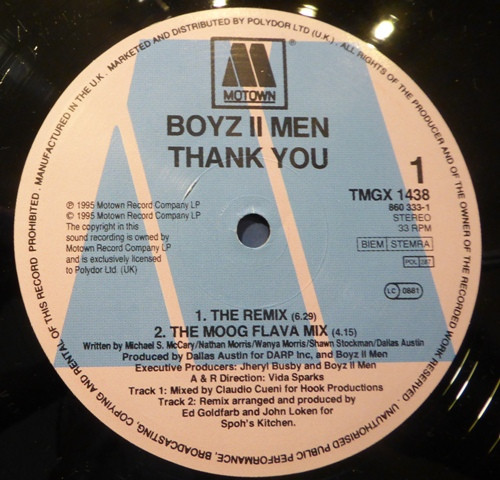 Boyz II Men - Thank You | Motown (TMGX 1438) - 3 Boyz II Men - Thank You | Motown (TMGX 1438) - 3