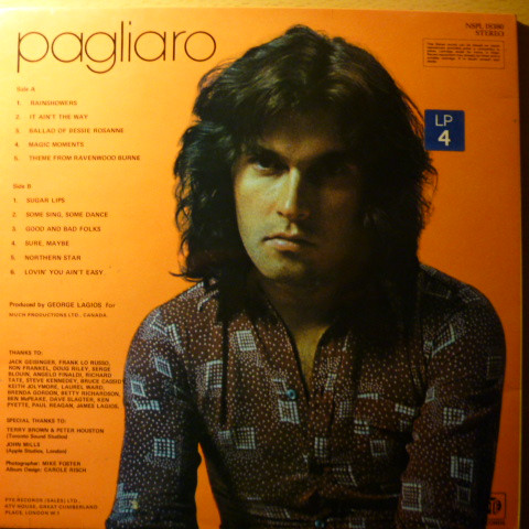 Michel Pagliaro - Pagliaro | Pye International (NSPL 18380) - 2