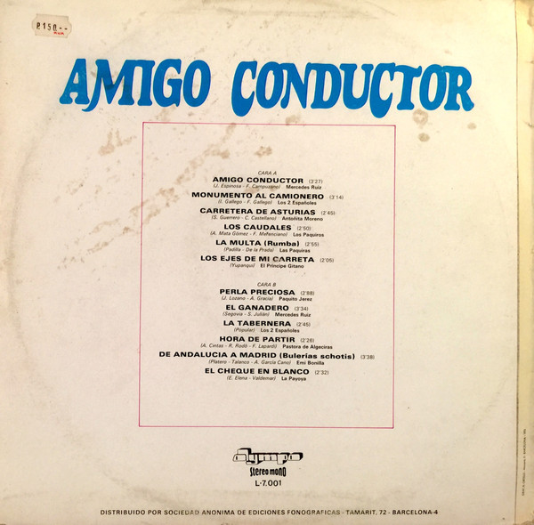 Various - Amigo Conductor | Olympo (L-7.001) - 2 Various - Amigo Conductor | Olympo (L-7.001) - 2