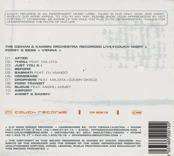 The dZihan & Kamien Orchestra - Live In Vienna | Couch Records (CR 20212) - 2 The dZihan & Kamien Orchestra - Live In Vienna | Couch Records (CR 20212) - 2