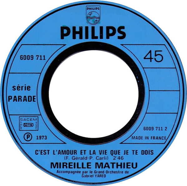 Mireille Mathieu - La Paloma, Adieu | Philips (6009 711) - 2
