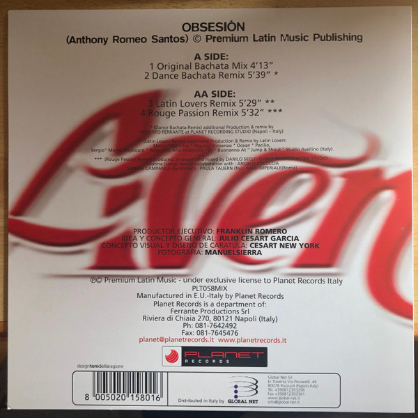 Aventura - Obsesión | Planet Records (PLT058MIX) - 2 Aventura - Obsesión | Planet Records (PLT058MIX) - 2