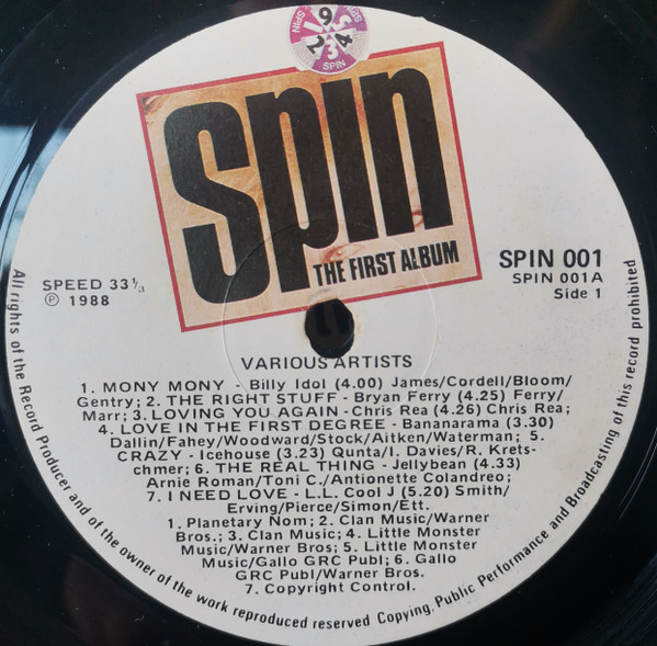 Various - Spin - The First Album | Artone (SPIN 001) - 3