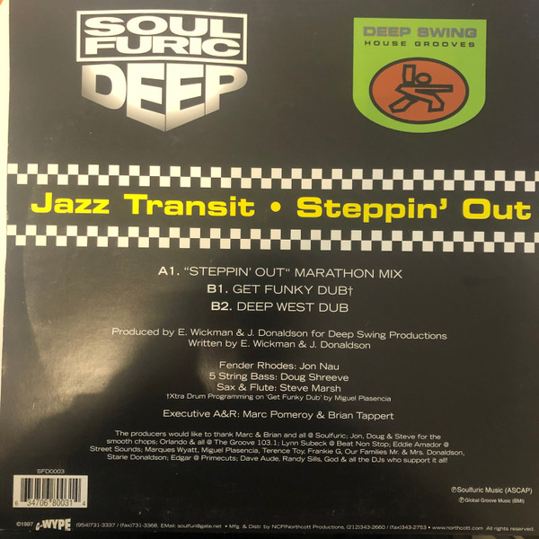 Deep Swing Presents Jazz Transit - Steppin' Out | Soulfuric Deep (SFD-0003) - main Deep Swing Presents Jazz Transit - Steppin' Out | Soulfuric Deep (SFD-0003) - main