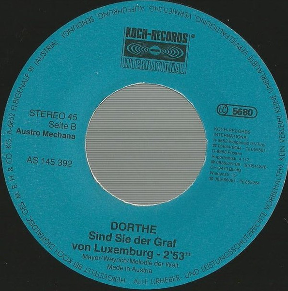 Dorthe Kollo - Wärst Du Doch In Düsseldorf Geblieben | Koch Records International (AS 145.392) - 3