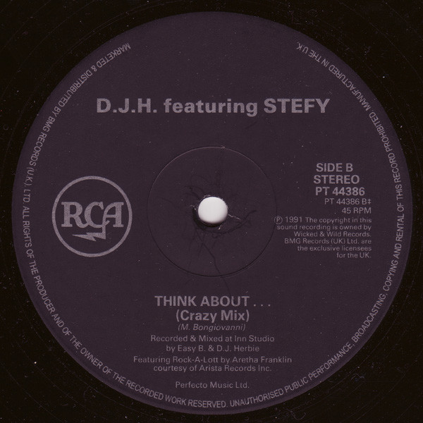 DJ H. Feat. Stefy - Think About... | RCA (PT 44386) - 4